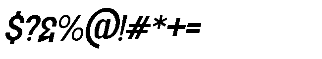 Jubble Light Italic Font OTHER CHARS