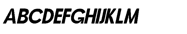Jubble Medium Italic Font UPPERCASE