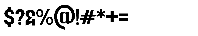 Jubble Medium Font OTHER CHARS