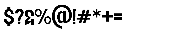 Jubble Regular Font OTHER CHARS
