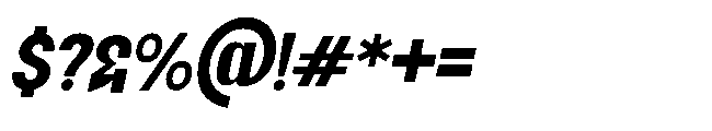 Jubble Semi Bold Italic Font OTHER CHARS