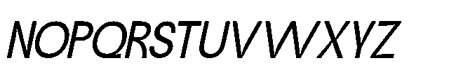 Jubble Thin Italic Font UPPERCASE