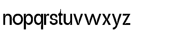 Jubble Thin Font LOWERCASE
