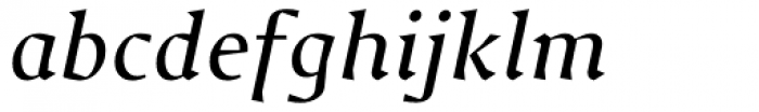 Jude Medium Italic Font LOWERCASE