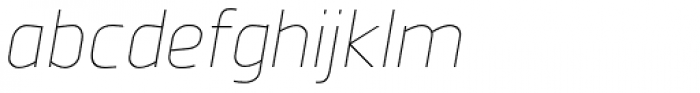 Juhl Thin Italic Font LOWERCASE
