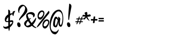 Juicebox Script Regular Font OTHER CHARS