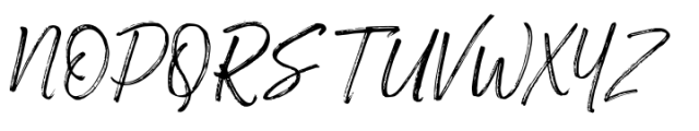 Jukise Brush Regular Font UPPERCASE