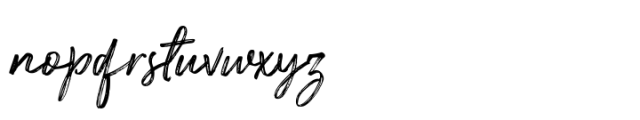 Jukise Brush Regular Font LOWERCASE