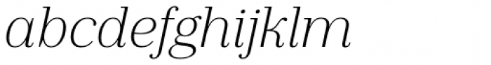 Jules Text Light Italic Font LOWERCASE