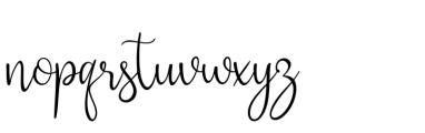 Julia smith Font LOWERCASE