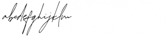 Juliette Signature Regular Font LOWERCASE