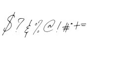 Juliette Signature Font OTHER CHARS