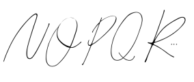 Juliette Signature Font UPPERCASE