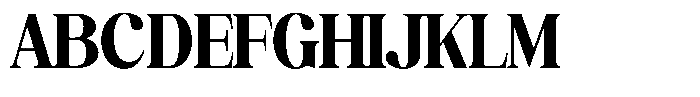 Juligraf Plain Black Condensed Font UPPERCASE