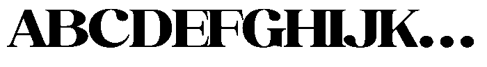 Juligraf Plain Black Expanded Font UPPERCASE