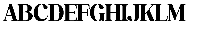 Juligraf Plain Black Semi Condensed Font UPPERCASE