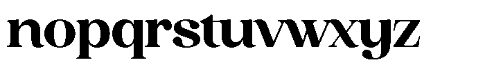 Juligraf Plain Black Semi Condensed Font LOWERCASE