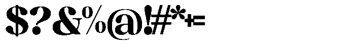 Juligraf Plain Black Font OTHER CHARS