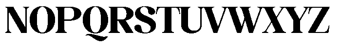 Juligraf Plain Black Font UPPERCASE