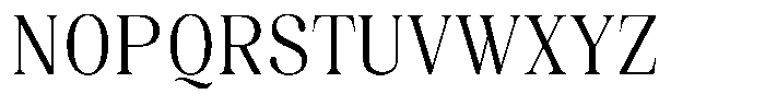 Juligraf Plain Condensed Font UPPERCASE