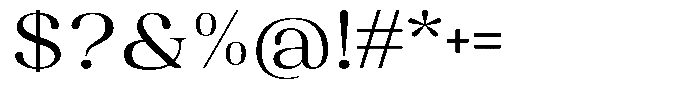 Juligraf Plain Expanded Font OTHER CHARS