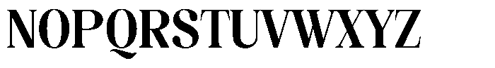 Juligraf Plain Extra Bold Condensed Font UPPERCASE