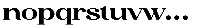 Juligraf Plain Extra Bold Exp Font LOWERCASE
