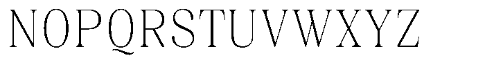 Juligraf Plain Extra Light Condensed Font UPPERCASE