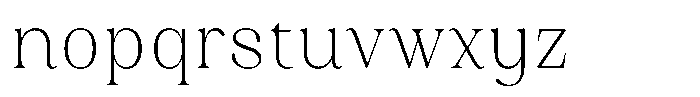 Juligraf Plain Extra Light Condensed Font LOWERCASE