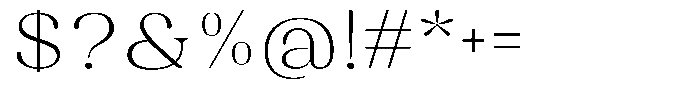 Juligraf Plain Extra Light Exp Font OTHER CHARS