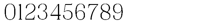 Juligraf Plain Extra Light Semi Condensed Font OTHER CHARS