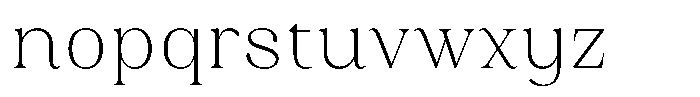Juligraf Plain Extra Light Semi Condensed Font LOWERCASE