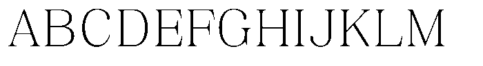 Juligraf Plain Extra Light Font UPPERCASE