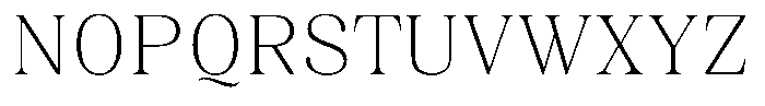 Juligraf Plain Extra Light Font UPPERCASE