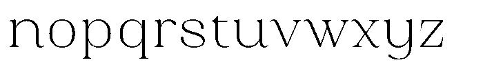 Juligraf Plain Extra Light Font LOWERCASE