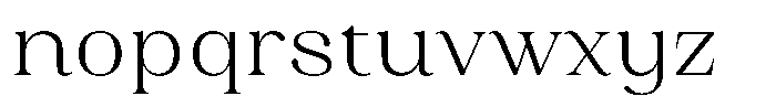 Juligraf Plain Light Font LOWERCASE