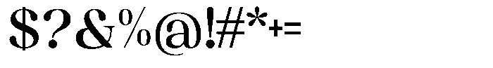 Juligraf Plain Semi Bold Font OTHER CHARS