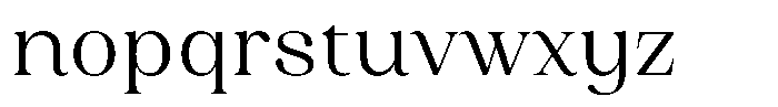Juligraf Plain Semi Condensed Font LOWERCASE