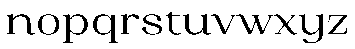 Juligraf Plain Semi Expanded Font LOWERCASE