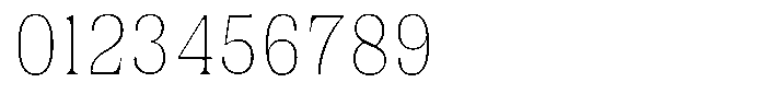 Juligraf Plain Thin Condensed Font OTHER CHARS