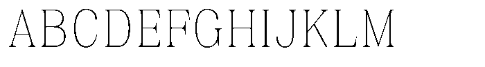 Juligraf Plain Thin Condensed Font UPPERCASE