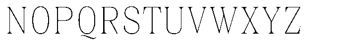 Juligraf Plain Thin Condensed Font UPPERCASE