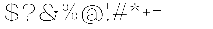 Juligraf Plain Thin Expanded Font OTHER CHARS