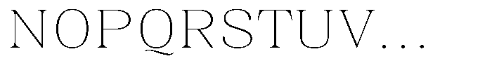 Juligraf Plain Thin Expanded Font UPPERCASE