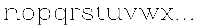 Juligraf Plain Thin Sem Exp Font LOWERCASE