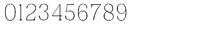 Juligraf Plain Thin Semi Condensed Font OTHER CHARS