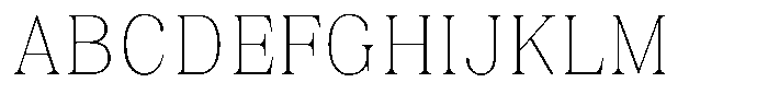 Juligraf Plain Thin Semi Condensed Font UPPERCASE