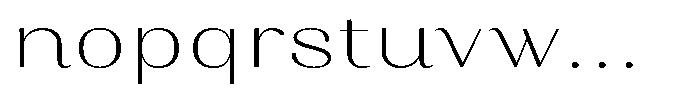 Juligraf Sans Alt Extra Light Exp Font LOWERCASE