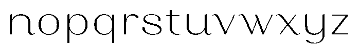 Juligraf Sans Alt Extra Light Sem Exp Font LOWERCASE