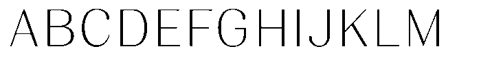 Juligraf Sans Alt Extra Light Font UPPERCASE